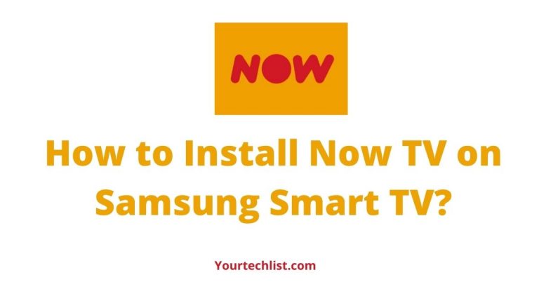 Now TV on Samsung Smart TV