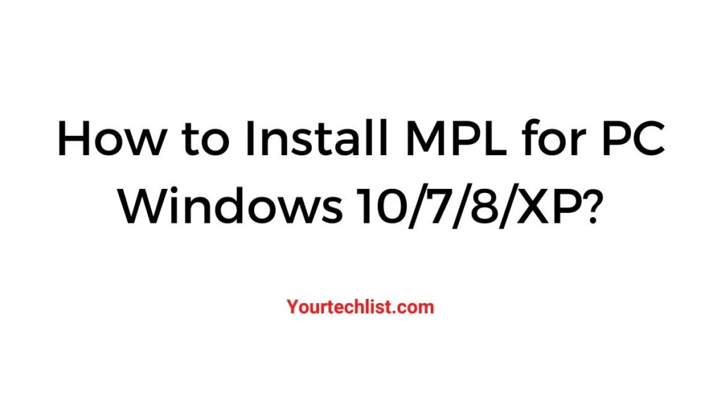MPl for PC