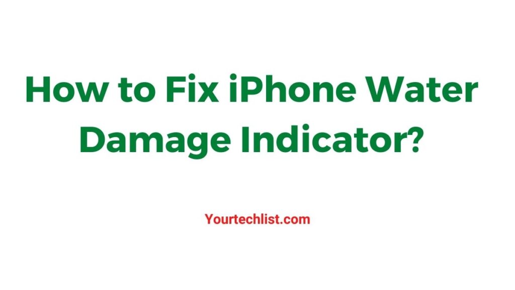 fix iPhone Water Damage