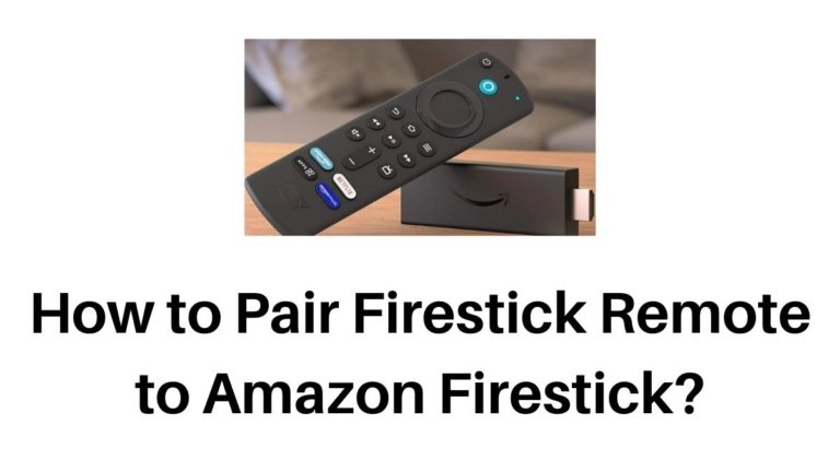 Pair Firestick Remote