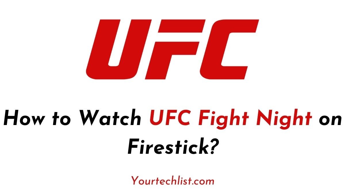UFC Fight Night on Firestick