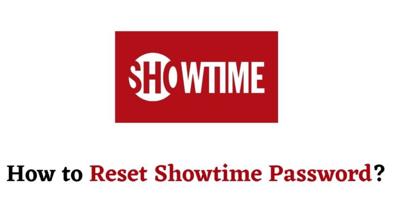 Reset Showtime Password