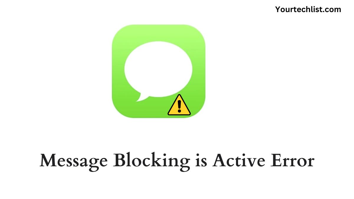 Message Blocking is Active Error