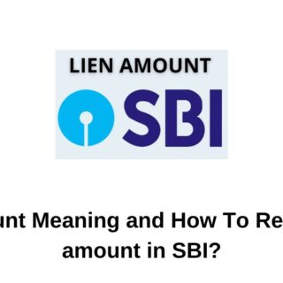 Remove Lien amount in SBI