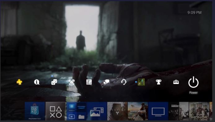PS4 Home Screen