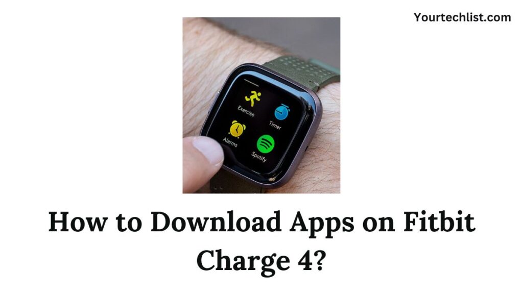 Apps on Fitbit Charge 4